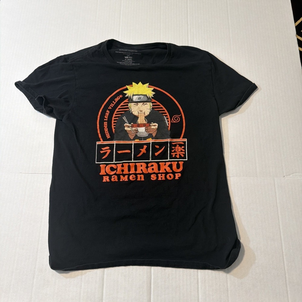 Naruto Shippuden Ichiraku Ramen Shop Graphic T-Shirt Men's Size Medium